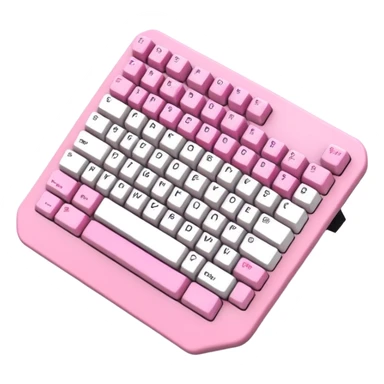 Custom mechanical keyboard girly pink emoji sticker