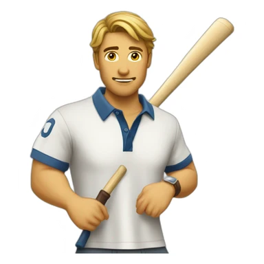 polo qui joue au jeu vidéo sticker