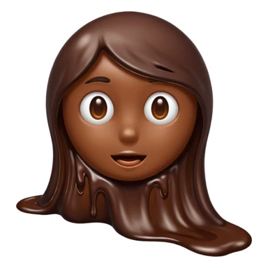  melted chocolate  sticker