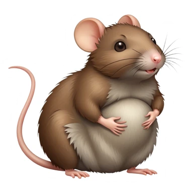 Pregnant rat sticker