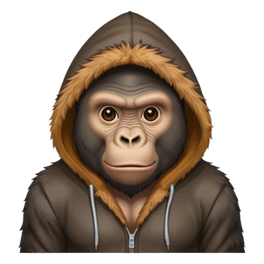 A gorilla wear hoody sticker