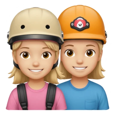 skateboarder girl boy mugshot with helmet sticker