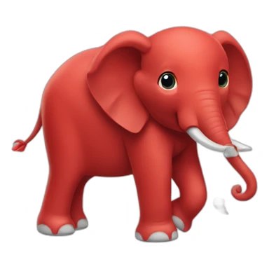 santander elephant red sticker