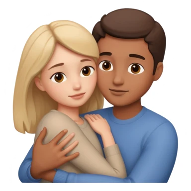 A couple having intimate love sticker