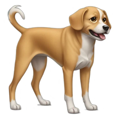 Three legged dog sticker