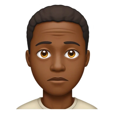 schizophrenic black man sticker