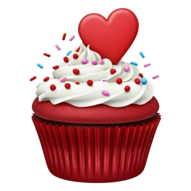 valentine’s day cupcake sticker