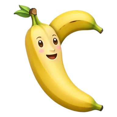 Quiero que hagas a una banana animada  sticker