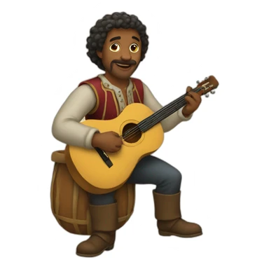 Troubadour sticker