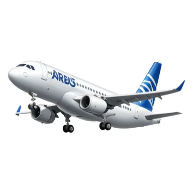 Airbus A320 of Airbus company sticker