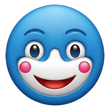emoji de selo verificado do instagram, círculo azul, check branco no centro, estilo emoji oficial, fundo limpo, alta qualidade sticker