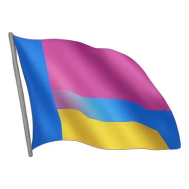 Drapeau pansexuelle sticker