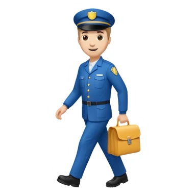 mailman full body walking sticker