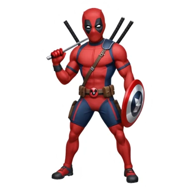Deadpool with New England Patriots sticker