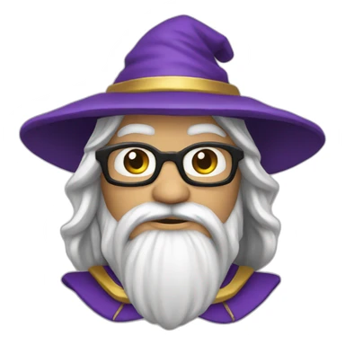 super hero wizard sticker