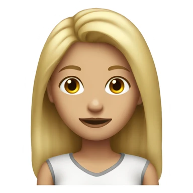 dirty blonde girl sticker