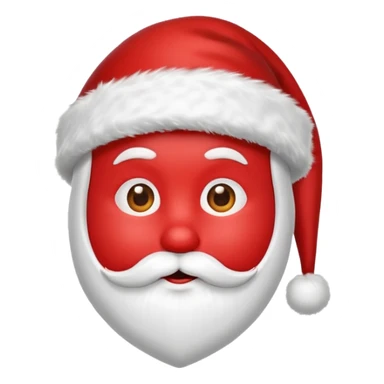 red heart in a santa hat sticker