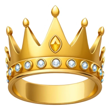 anillo de cumpleañera de 15 años con corona sticker