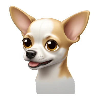 White and tan chihuahua dog sticker