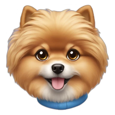 Pomeranian poodle sticker