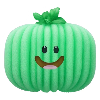 Synthetic loofah sticker