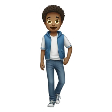 silly boy blue sticker