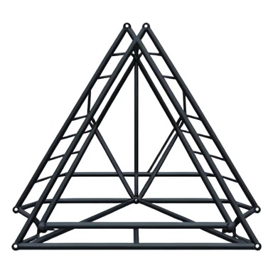 black concert Metal  truss frames sticker