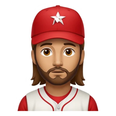 Jesus in a red MAGA baseball cap sticker