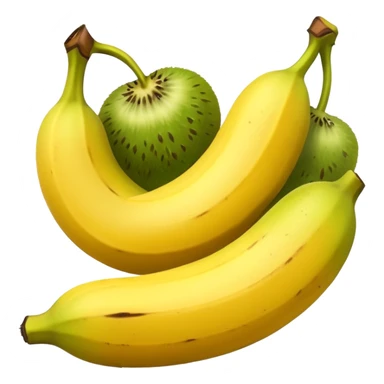 EMOJI DE BANANA, MORANGO, KIWI sticker
