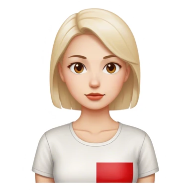 woman with polish flag sticker