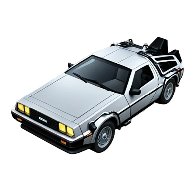 Delorean from back to the future  sticker