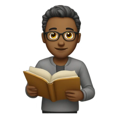 writer writing book sticker