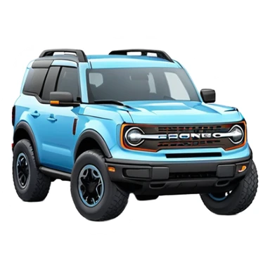 Ford bronco sport baby blue sticker