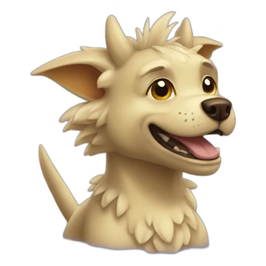dog doragon sticker