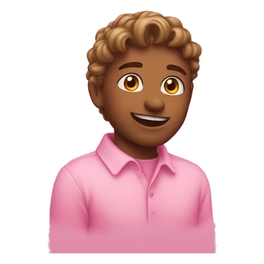 This emoji 🥰 but with pink hearts around it sticker