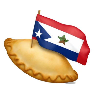 Empanadas with a little chilean flag sticker