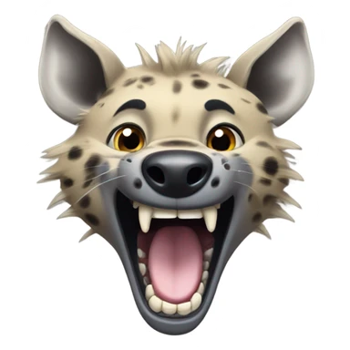 Laughing hyena   sticker