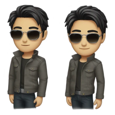 Levi Ackerman with sunglasses sticker