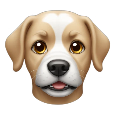 A dog expressing distain sticker