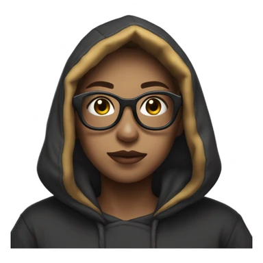 Sabrina wearing a sleep token hoodie sticker