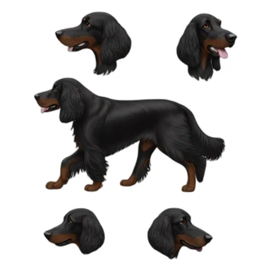 black Irish Setter sticker