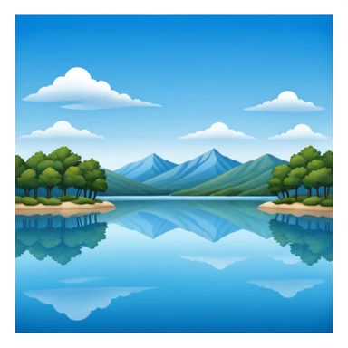 landscape lake in Texas sticker