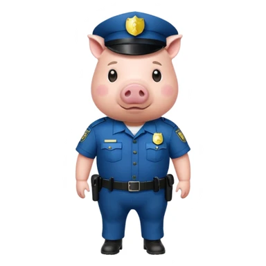 Police pig full body  sticker