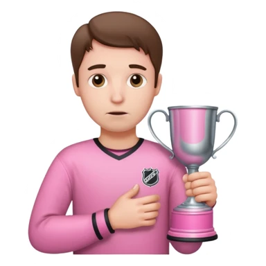 Sad face with preppy Stanley cup sticker