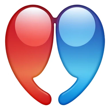 Blue and red tinted shades sticker