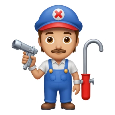 Reservoir Dog. Italian video video game Plumbers. sticker