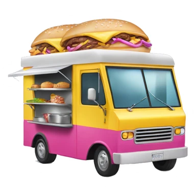 Tracked instead of wheeled, Barbie’s food truck  sticker