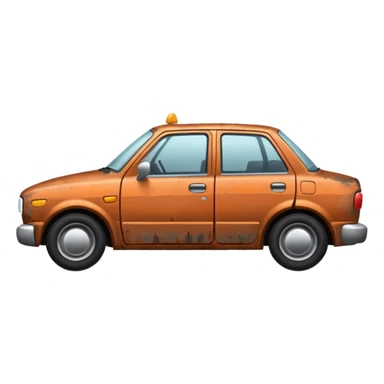 carro dañado sticker