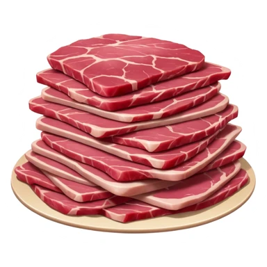 Raw turkey meat sticker