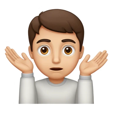 Ojos grandes y temblorosos, 
	•	Cejas levantadas 
	•	Boca entreabierta
	•	Mejillas sonrojadas
	•	Manos juntas  sticker